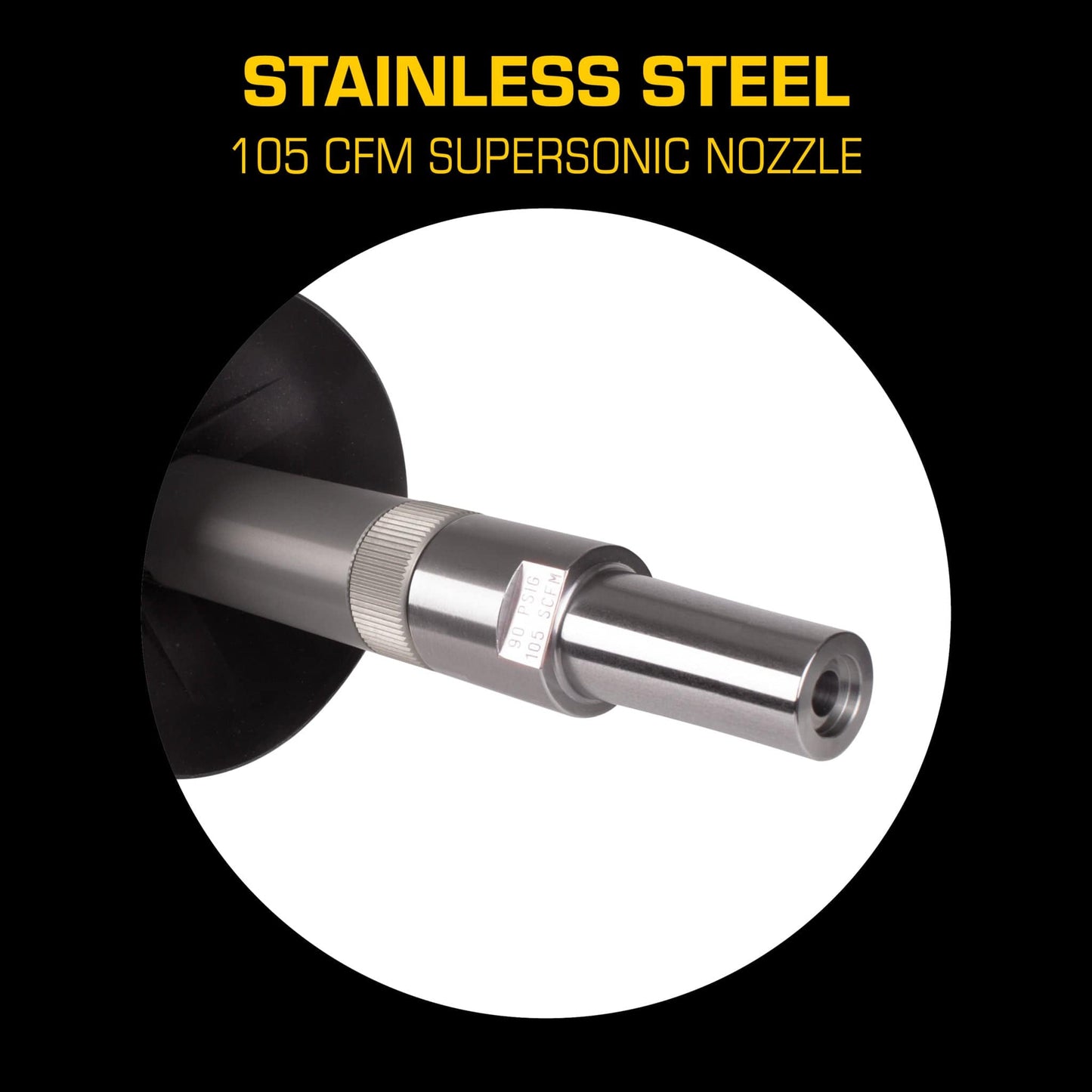 AirSpade Arbor Stainless Steel Supersonic Nozzle 105 cfm