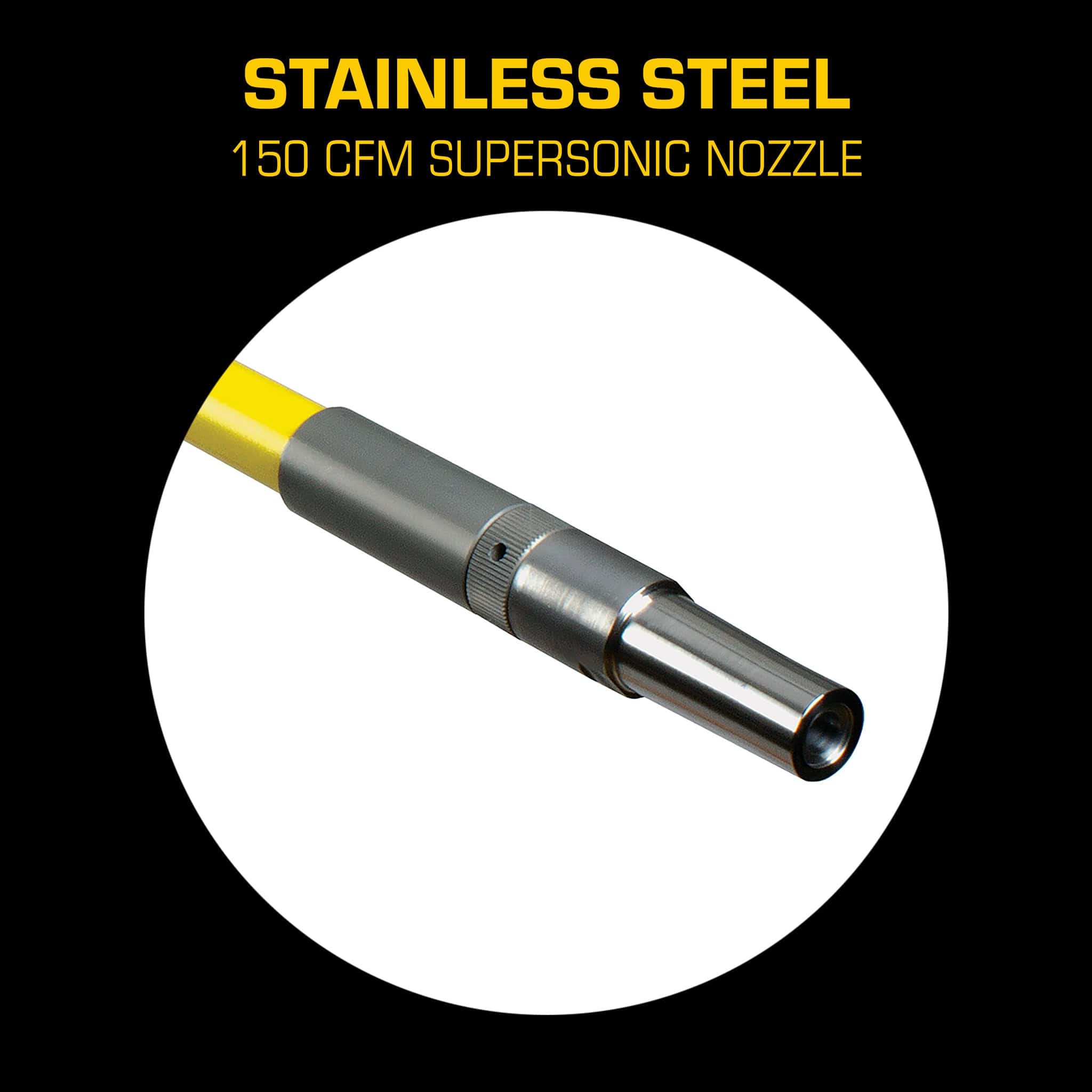 AirSpade Arbor Stainless Steel Supersonic Nozzle 150 cfm