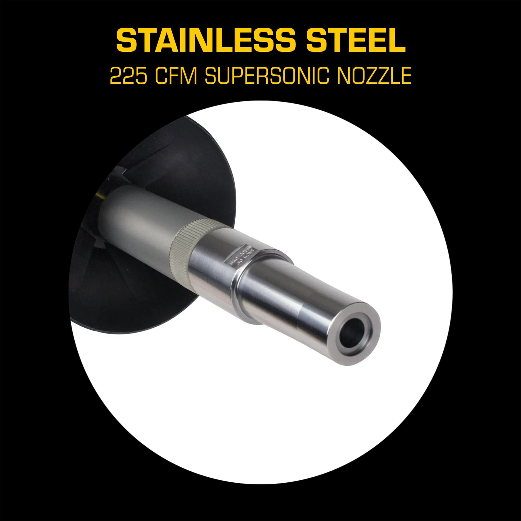 AirSpade Arbor Stainless Steel Supersonic Nozzle 225 cfm