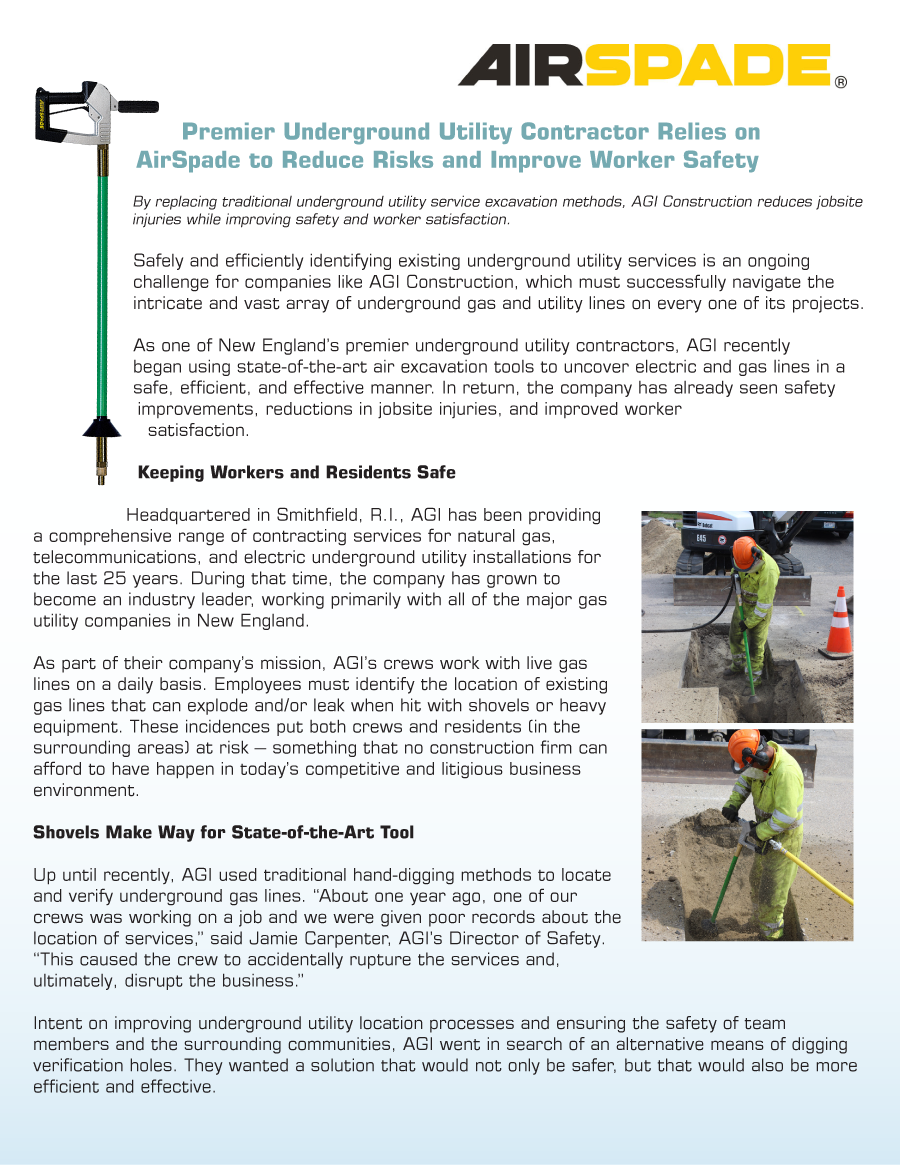 Customer Spotlight: AGI Construction Literature Thumbnail