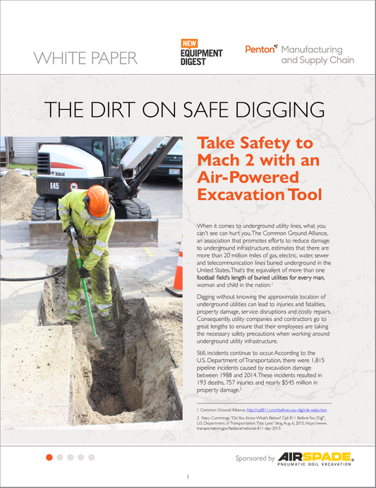 Utility AirSpade White Paper Literature Thumbnail