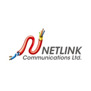 Netlink Communications Ltd logo with a cable design on a white background
