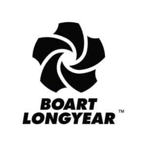 Black and white logo of Boart Longyear on a white background