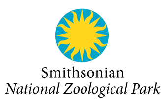 Smithsonian National Zoological Park logo with a yellow sun on a blue circle