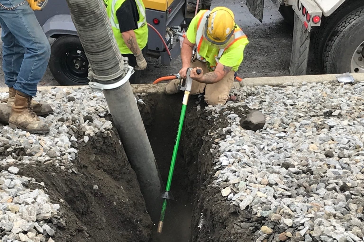 Trenching with Utility AirSpade