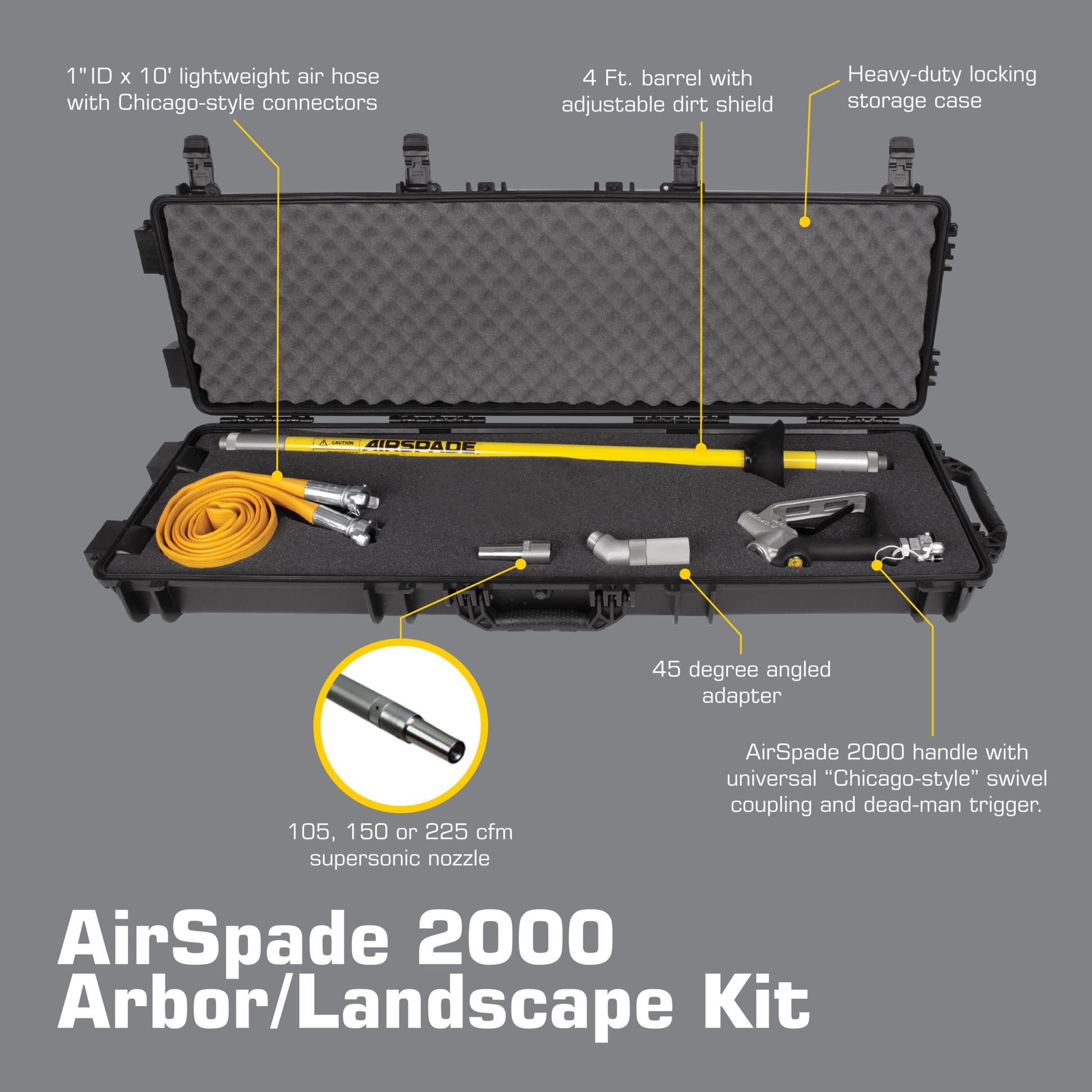 AirSpade 2000 Arbor/Landscape Kit Spec