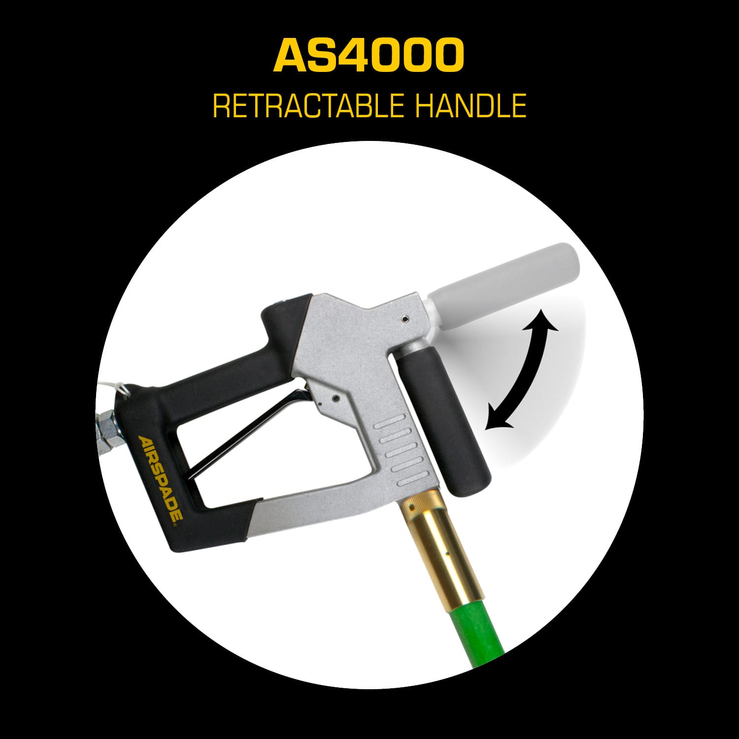 AirSpade 4000 Retractable Handle