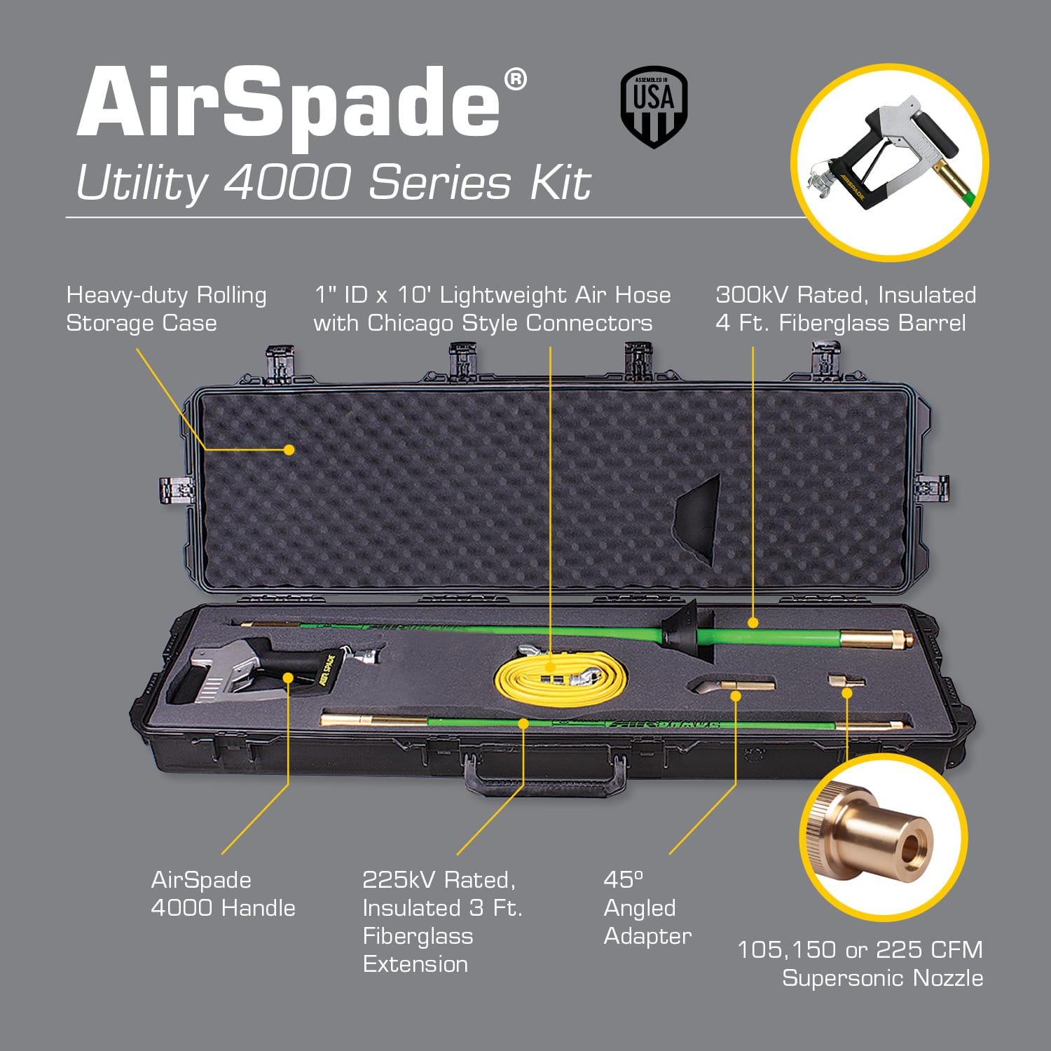 AirSpade 4000 Utility Kit Spec