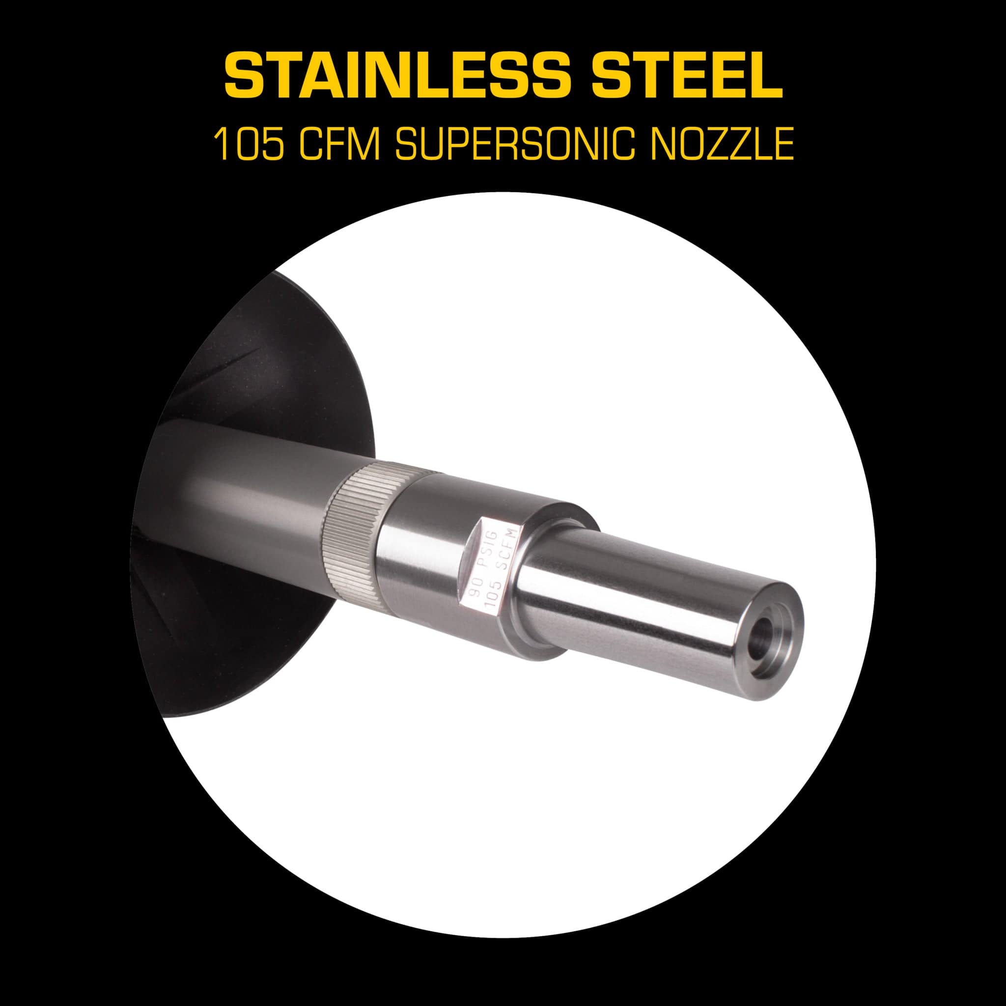AirSpade Arbor Stainless Steel Supersonic Nozzle 105 cfm