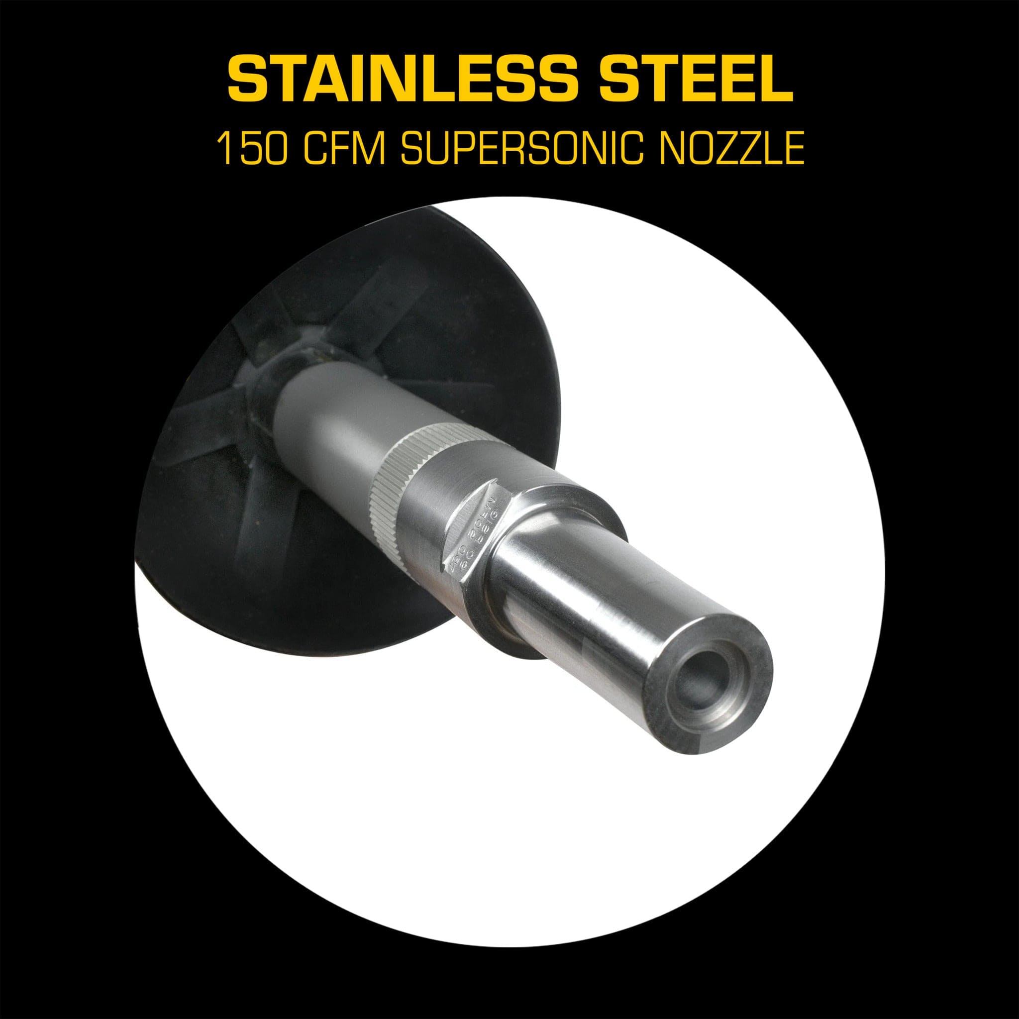 AirSpade Arbor Stainless Steel Supersonic Nozzle 150 cfm