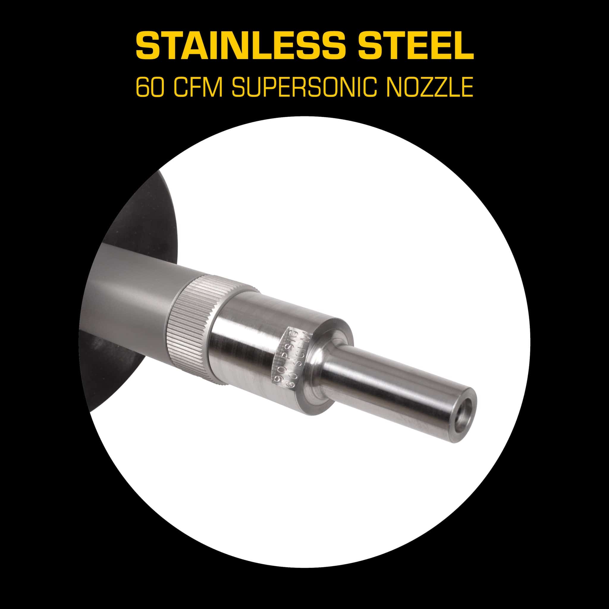 AirSpade Arbor Stainless Steel Supersonic Nozzle 60 cfm