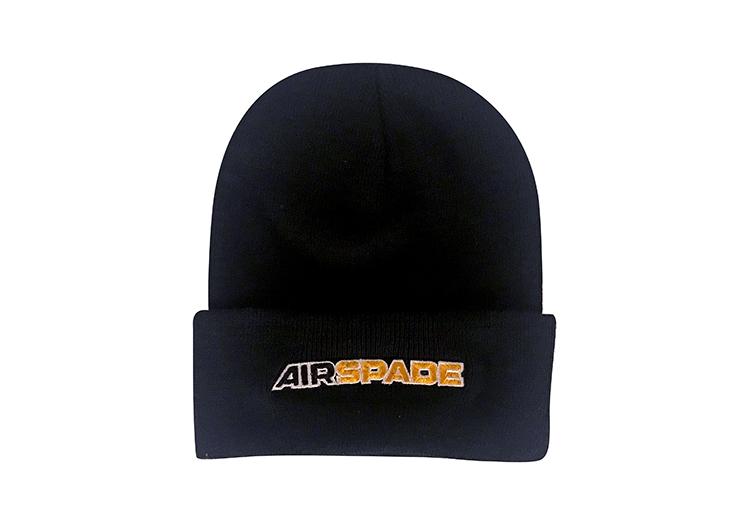 AirSpade Black Fold Up Beanie (GA185)