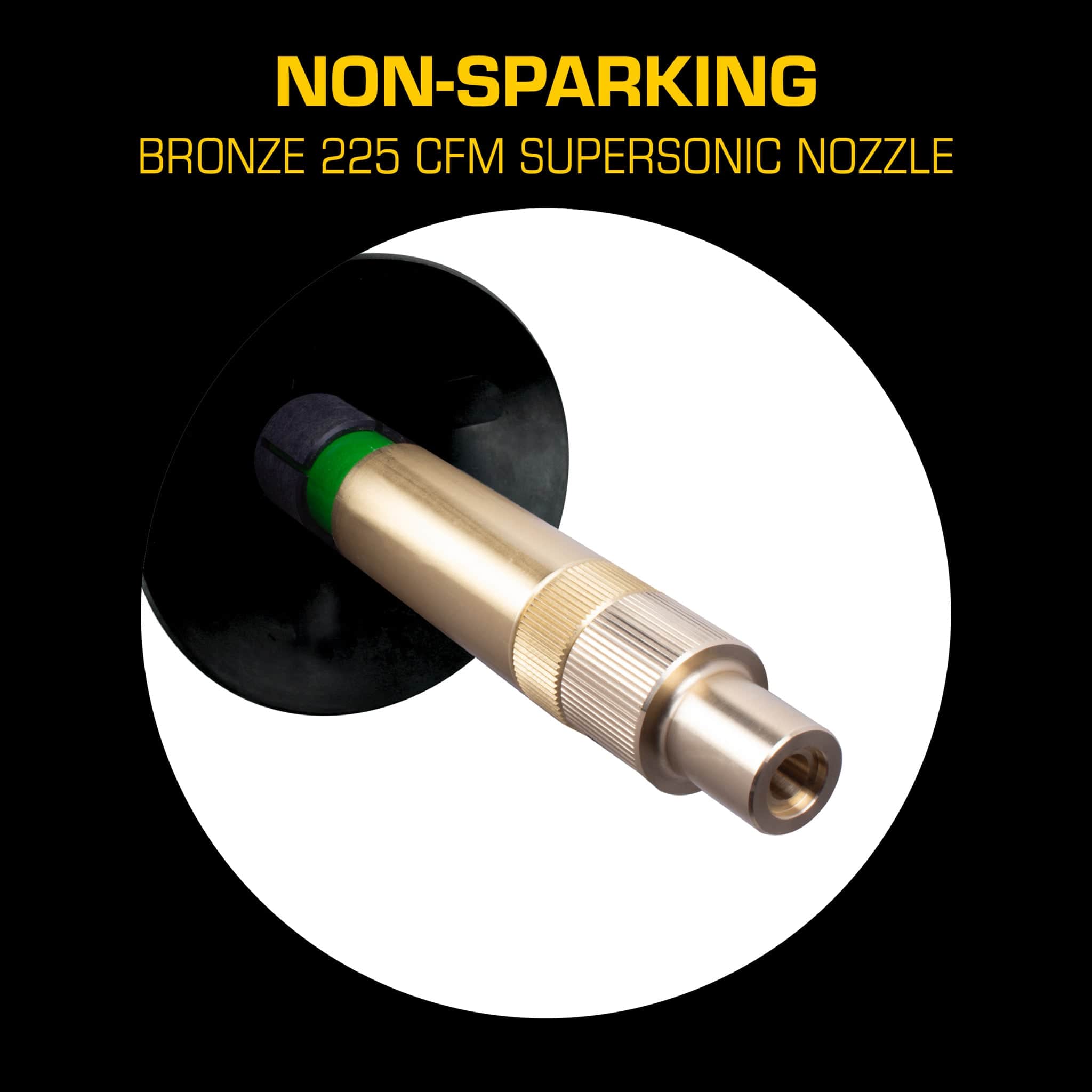 AirSpade Utility Non-Sparking Bronze Supersonic Nozzle 225 cfm