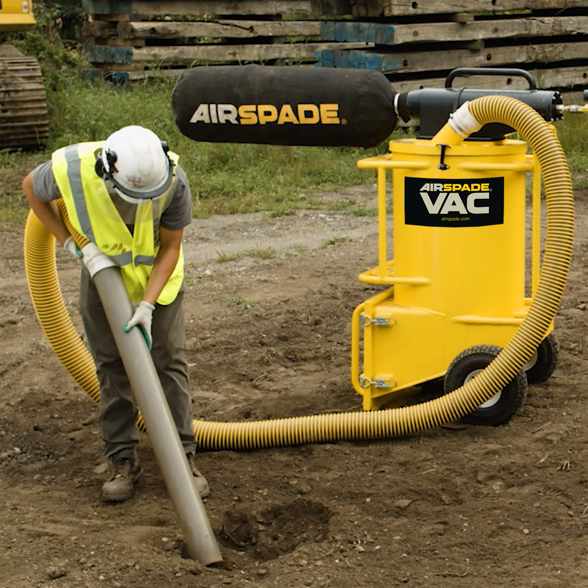 AirSpade Vac Vacuum Excavator in Use
