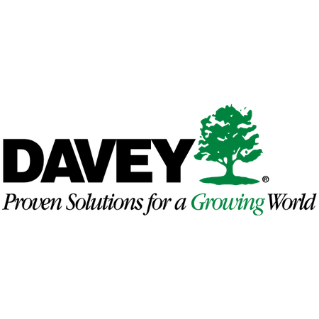 Davey logo with a green tree icon on a transparent background