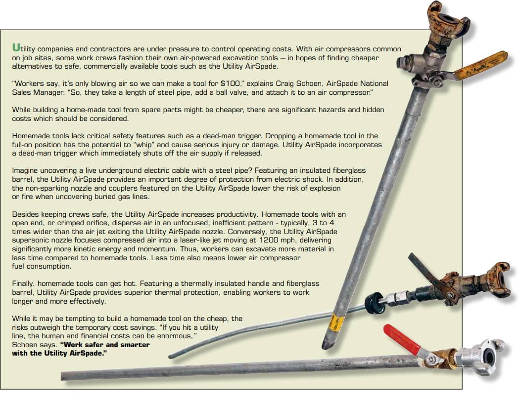 Hazards & Hidden Costs of HomeMade Tools AirSpade Pneumatic Soil